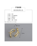 Irregular Line S925 Stud Earrings