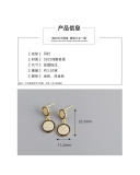 Cicle Pave cz S925 Stud Earrings