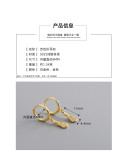 The Guitar Charm Ear Clip Pave cz S925 Earrings