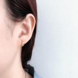 Digital8 Charm Smooth-faced Ear Clip S925 Earrings