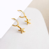 Starfish Charm Ear Clip S925 Silver Earrings