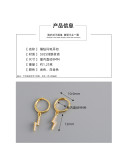 Lightning Ear Clip Pave cz S925 Silver Earrings
