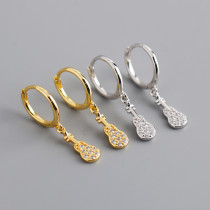 The Guitar Charm Ear Clip Pave cz S925 Earrings