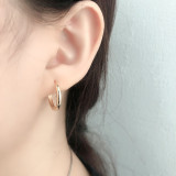 Simple Circle Ear Clip S925 Silver Earrings