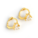 Quartet Drill Ear Clip S925 Earrings
