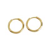 Simple Circle Ear Clip S925 Silver Earrings