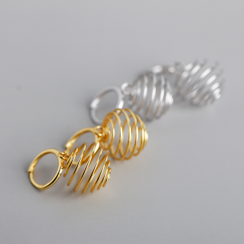 Spring Ball Charm Ear Clip S925 Silver Earrings