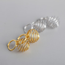 Spring Ball Charm Ear Clip S925 Silver Earrings