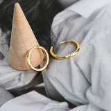 Simple Circle Ear Clip S925 Silver Earrings