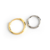 Simple Circle Smooth-faced Ear Clip S925 Silver Earrings