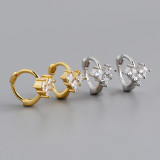 Quartet Drill Ear Clip S925 Earrings
