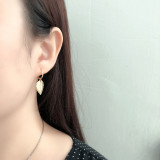 Leaf Charm Eardrop Ear Clip S925 Silver Earrings