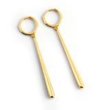 Long Waterdrop Charm Ear Clip S925 Silver Earrings
