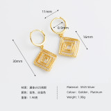 Special Loop Line Charm Ear Clip S925 Silver Earrings