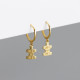 Letter ME Eardrop Ear Clip S925 Silver Earrings