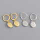 Oval Charm Eardrop Ear Clip S925 Silver Earrings