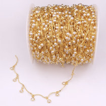 Pearl S shape necklace chain ( price by meter )