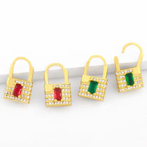 Zircon Lock Earring