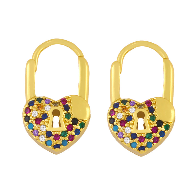 Colorful locker earring
