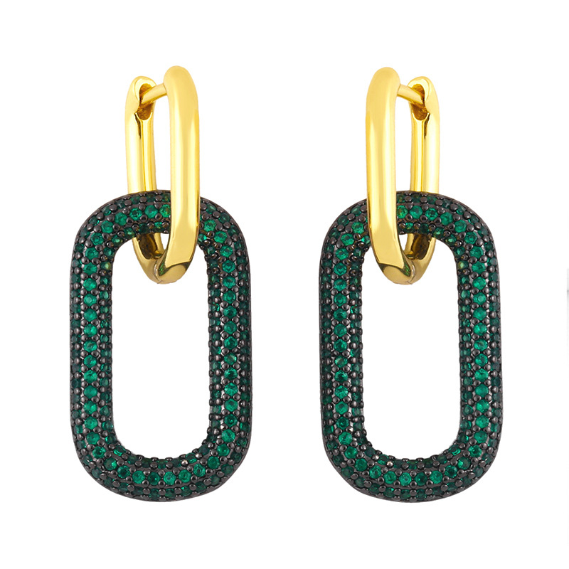 Square Zircon Earring