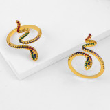 Colorful S Shape Snake Adjustable Ring