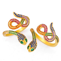 Colorful  Snake Adjustable Ring