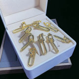 Gold Plating Pave Long Earring