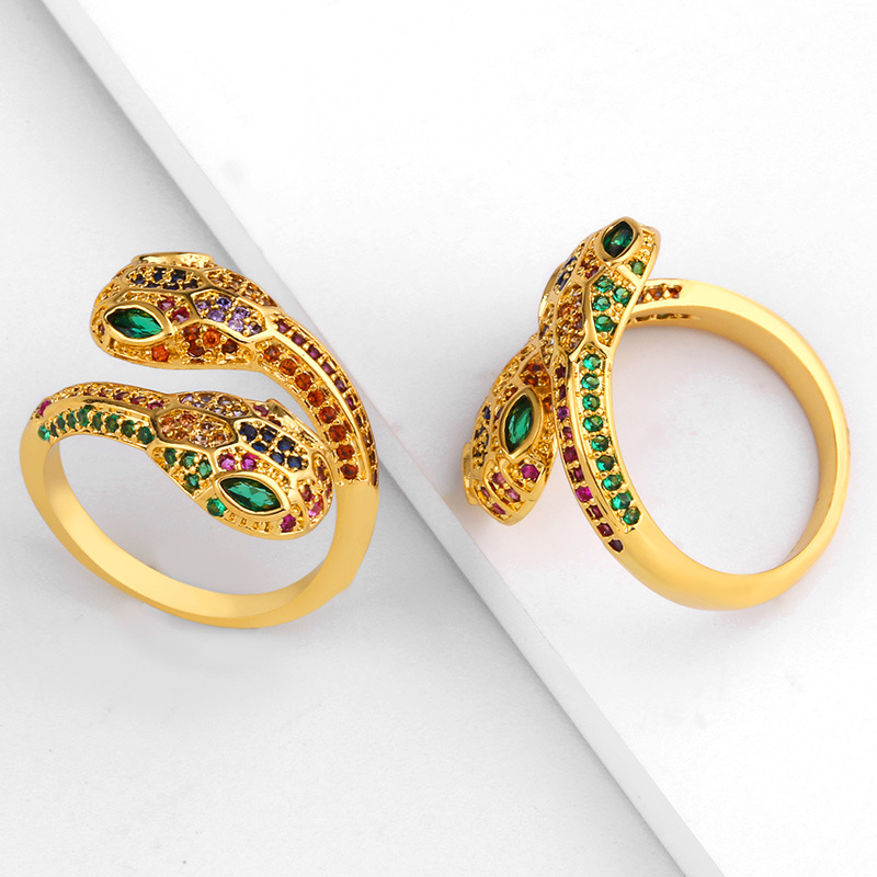 Colorful Snake Adjustable Ring