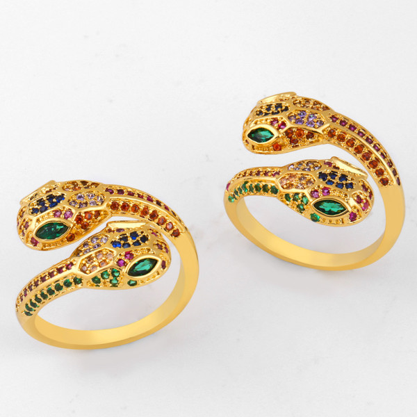 Colorful Snake Adjustable Ring
