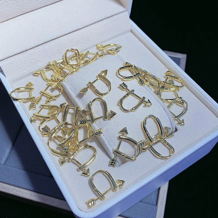 Arrow Hoop Plain Earring