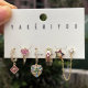 Colorful Heart Star Charms Set Earring