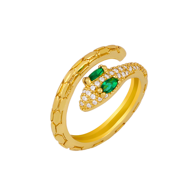 Colorful  Snake Adjustable Ring