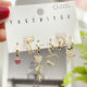 Heart charm set earring