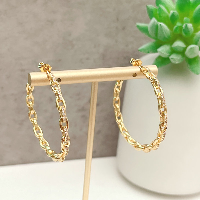 Link Chain Hoop Earring