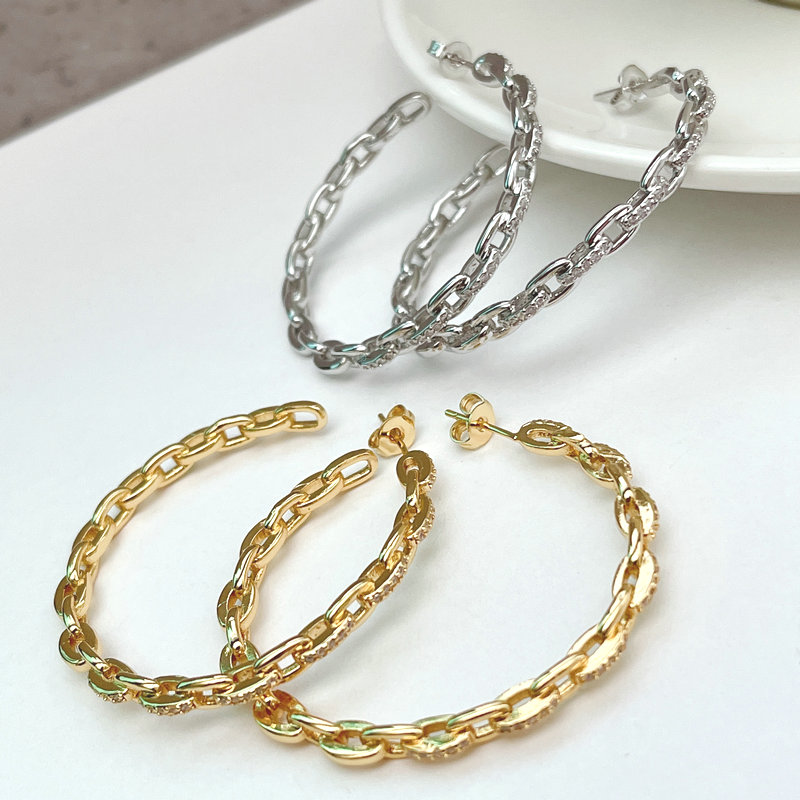 Link Chain Hoop Earring