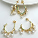 Fresh Water Pearl Hoop Earring