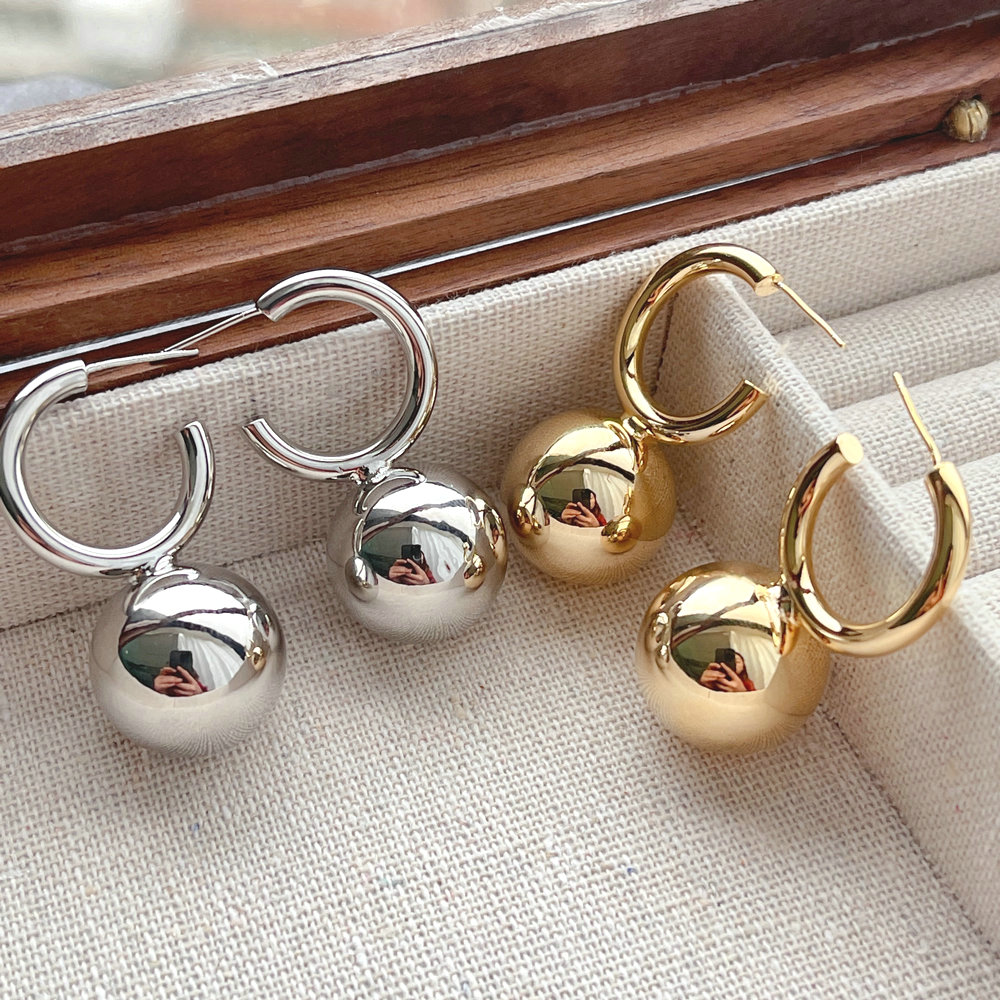 Big Ball Drop Earring