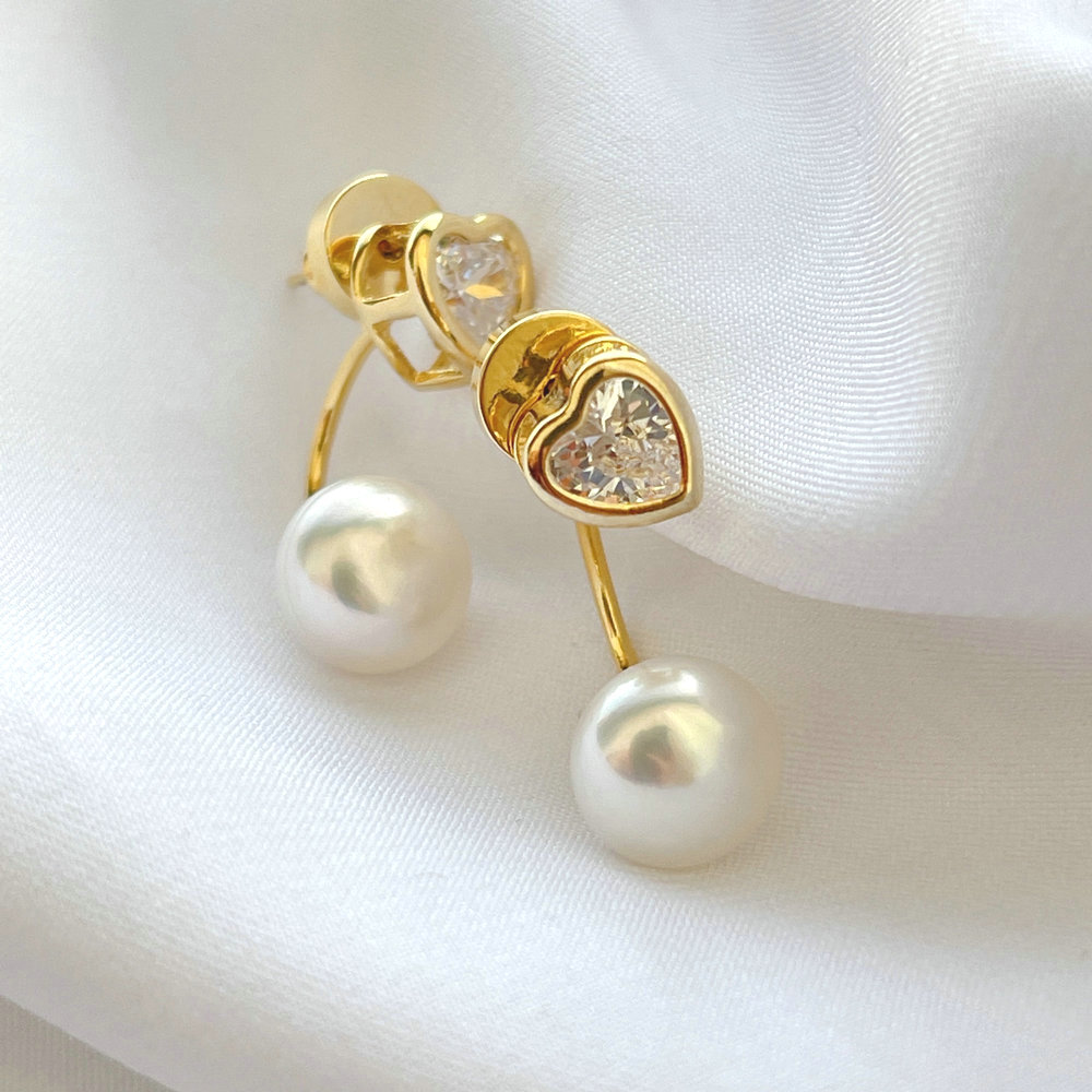 Heart with Pearl Earring