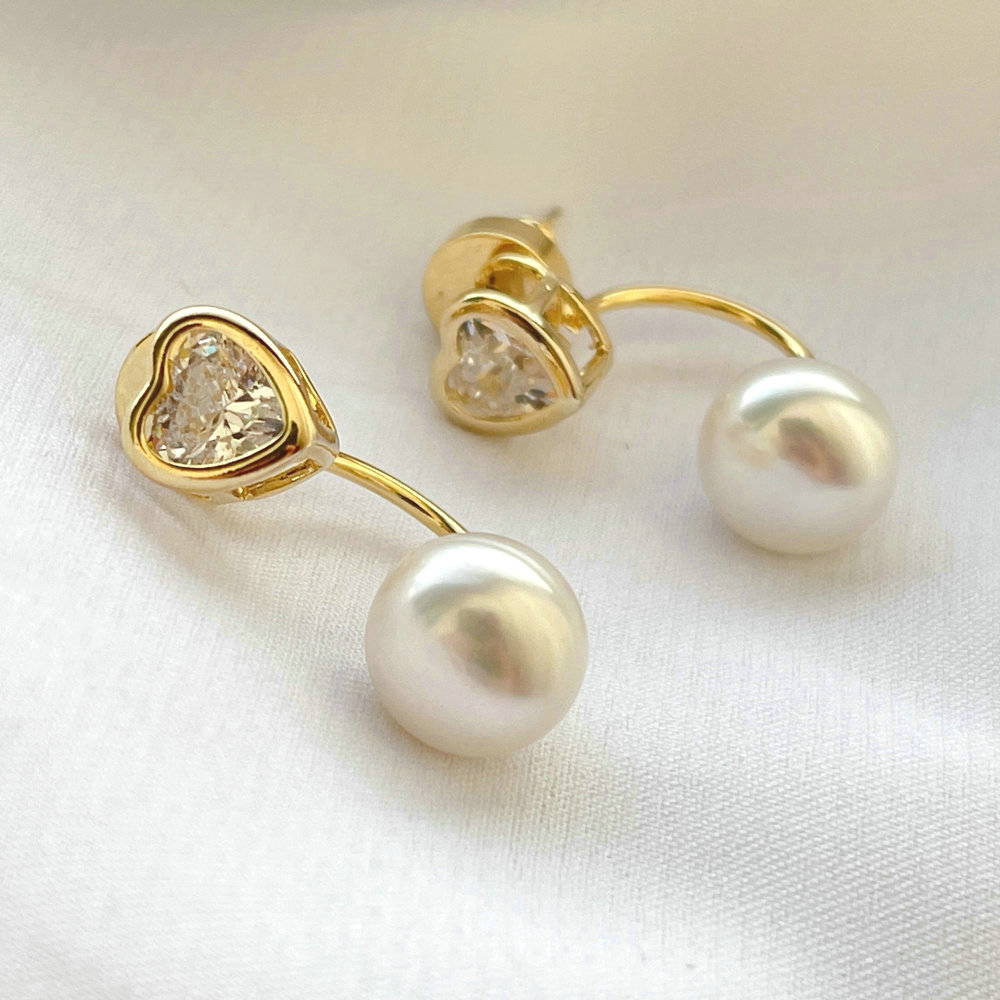 Heart with Pearl Earring