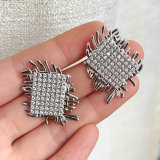 Mirco Pave Weave Zircon earring