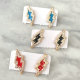 Enamel lightning Ear Stud