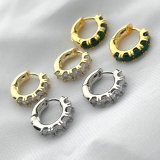 Mini Round Zircon Hoop