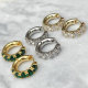 Mini Round Zircon Hoop