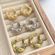 Twist Zircon Earrings