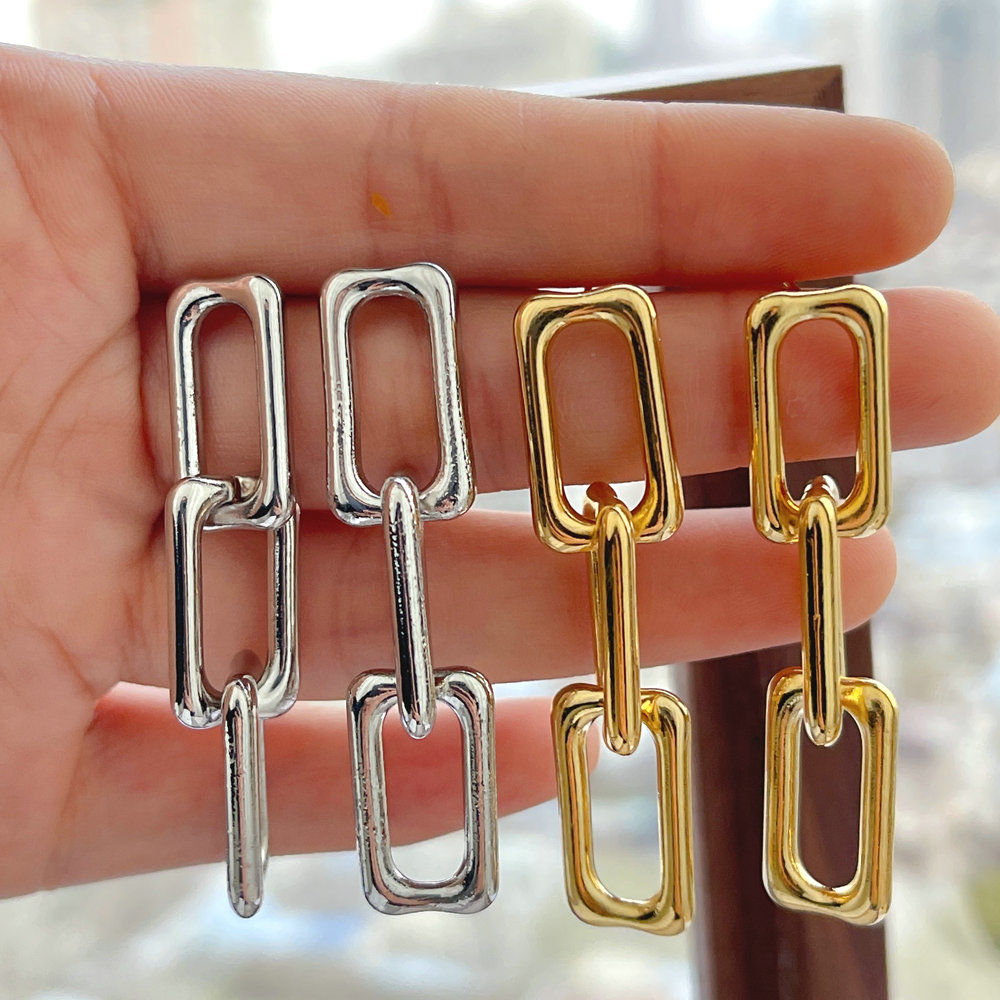 Square Chain Earrings