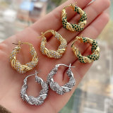 Copy Twist Zircon Earrings
