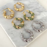 Twist Zircon Earrings