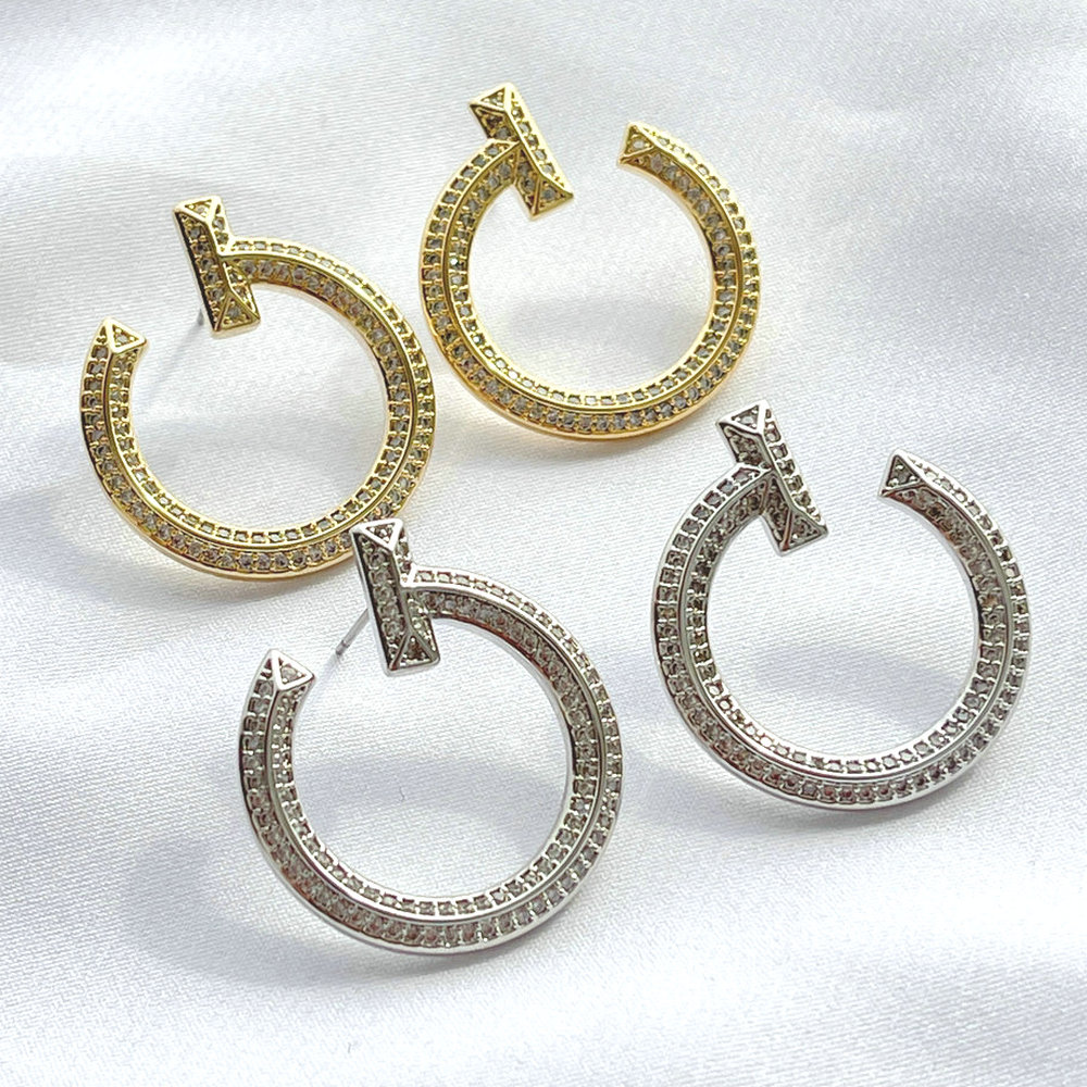 Mirco pave nail earring