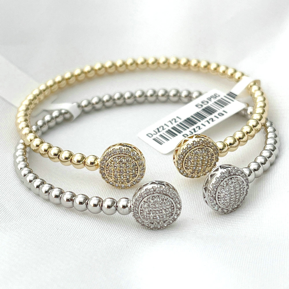 Copy Pave round ball beaded bangel