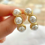 Three pearl ear stud